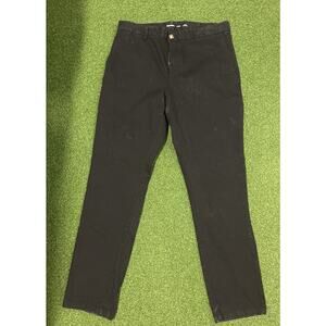 Old Navy Men Ultimate Tech Slim Chino Pants 34X32 Black Built In Flex Flat Front